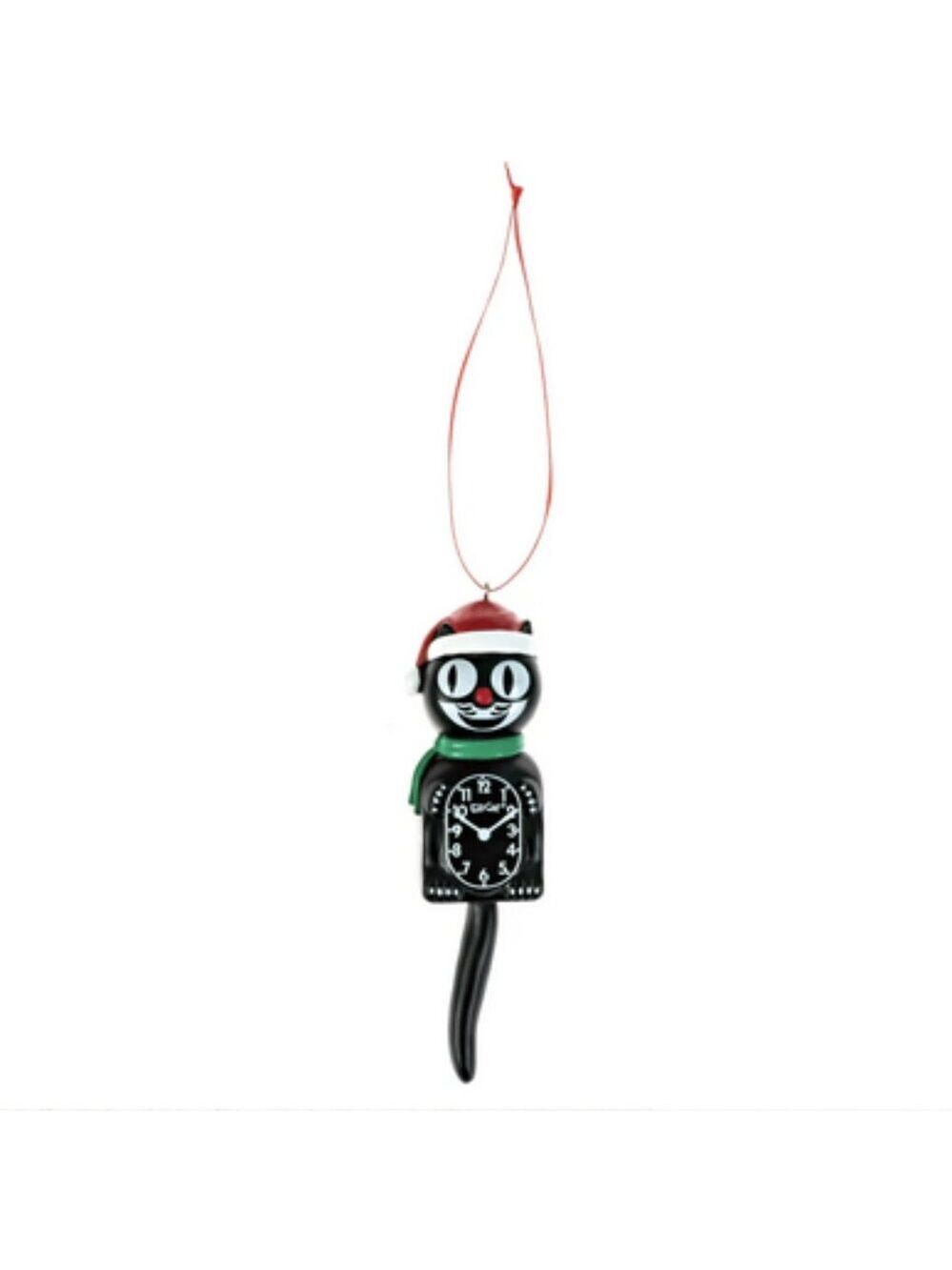 Black Kit Cat Klock clock Christmas Tree Ornament - Picture 4 of 6